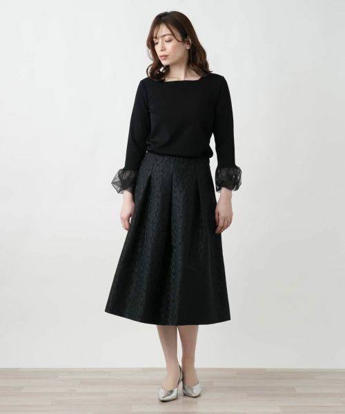 Leilian / レリアン ニット・セーター | スクエアネックカットソー | 詳細1