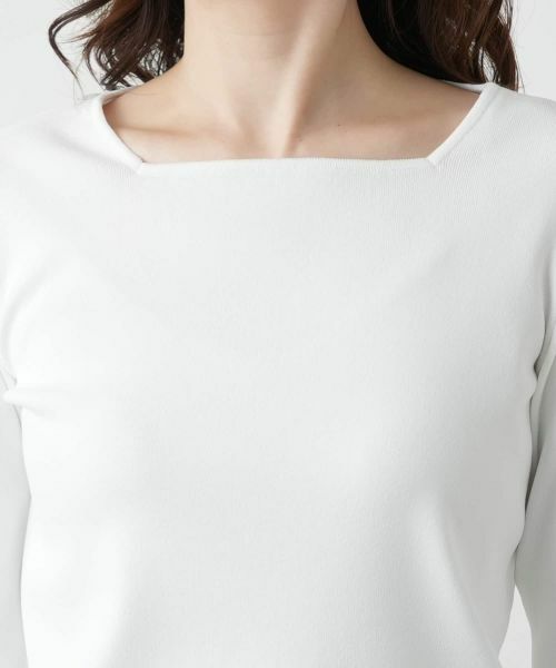 Leilian / レリアン ニット・セーター | スクエアネックカットソー | 詳細10