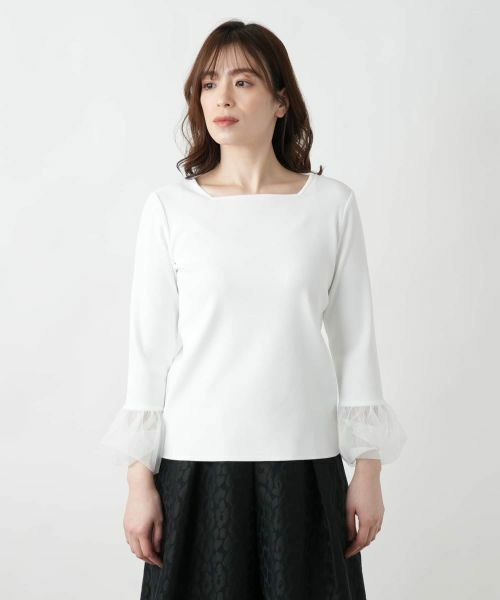 Leilian / レリアン ニット・セーター | スクエアネックカットソー | 詳細7