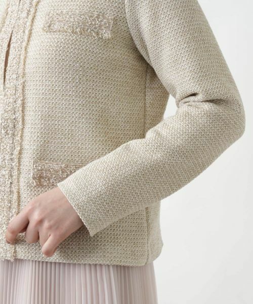 Leilian / レリアン テーラードジャケット | ノーカラージャケット | 詳細10