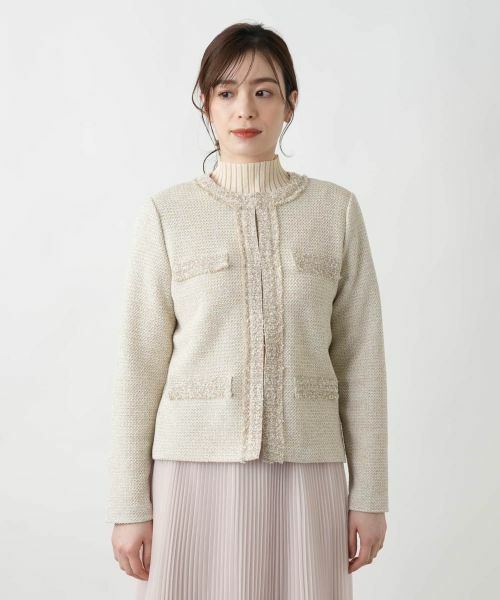 Leilian / レリアン テーラードジャケット | ノーカラージャケット | 詳細4