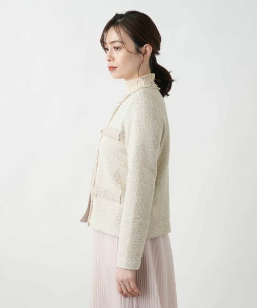 Leilian / レリアン テーラードジャケット | ノーカラージャケット | 詳細5