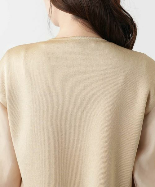 Leilian / レリアン カーディガン・ボレロ | 切替ノーカラーカーディガン | 詳細16
