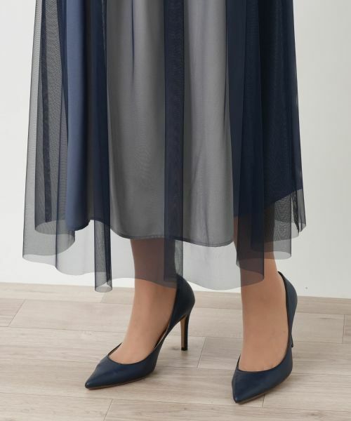 Leilian / レリアン ミニ・ひざ丈スカート | チュールフレアスカート | 詳細11