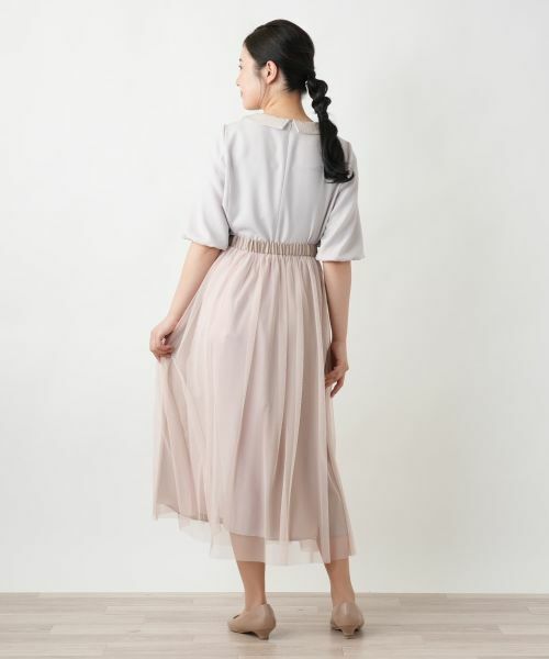 Leilian / レリアン ミニ・ひざ丈スカート | チュールフレアスカート | 詳細3