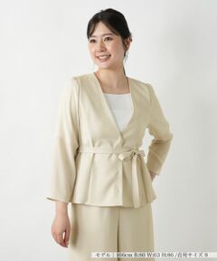 Leilian / レリアン テーラードジャケット | ノーカラージャケット