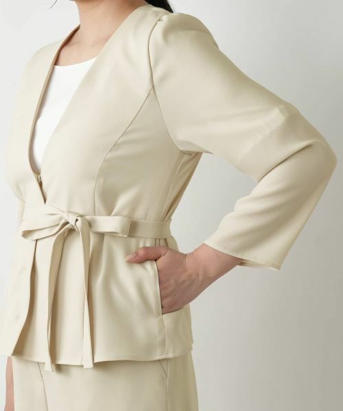 Leilian / レリアン テーラードジャケット | ノーカラージャケット | 詳細14