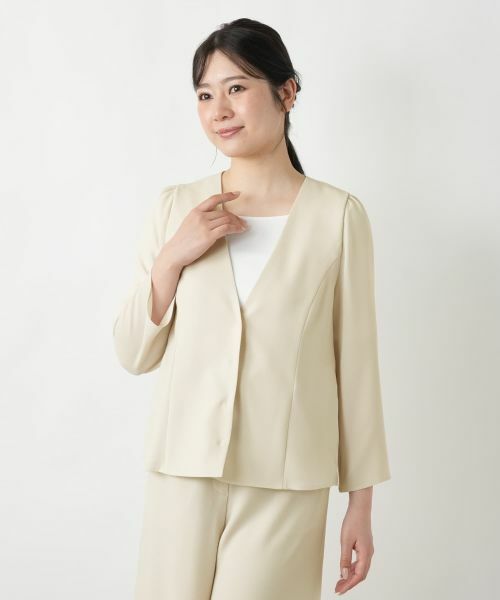Leilian / レリアン テーラードジャケット | ノーカラージャケット | 詳細7