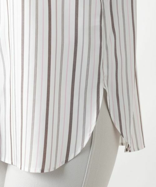 Leilian / レリアン シャツ・ブラウス | ストライプシャツ【Leilian WHITE LABEL】【SOMELOS】 | 詳細10
