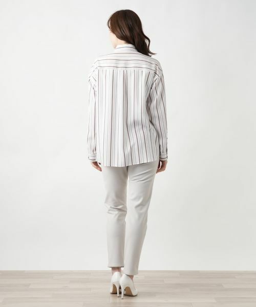 Leilian / レリアン シャツ・ブラウス | ストライプシャツ【Leilian WHITE LABEL】【SOMELOS】 | 詳細3