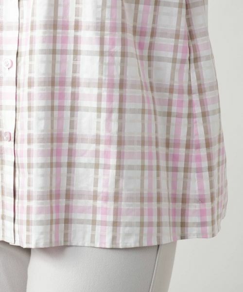 Leilian / レリアン シャツ・ブラウス | バンドカラーブラウス【Leilian WHITE LABEL】 | 詳細10