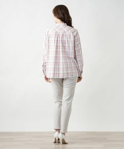 Leilian / レリアン シャツ・ブラウス | バンドカラーブラウス【Leilian WHITE LABEL】 | 詳細3