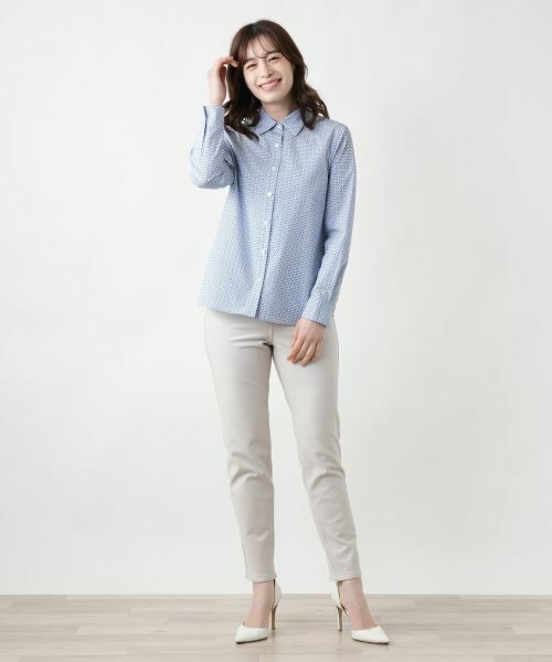 Leilian / レリアン シャツ・ブラウス | プリントブラウス【Leilian WHITE LABEL】 | 詳細1