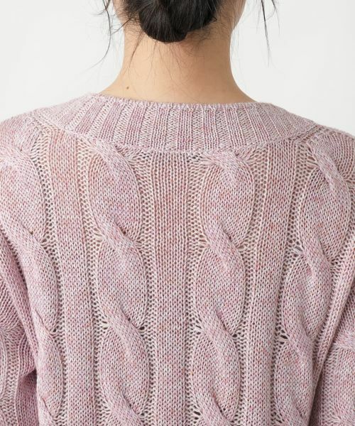Leilian / レリアン ニット・セーター | ケーブル編みクルーネックニット【BARNA】 | 詳細11