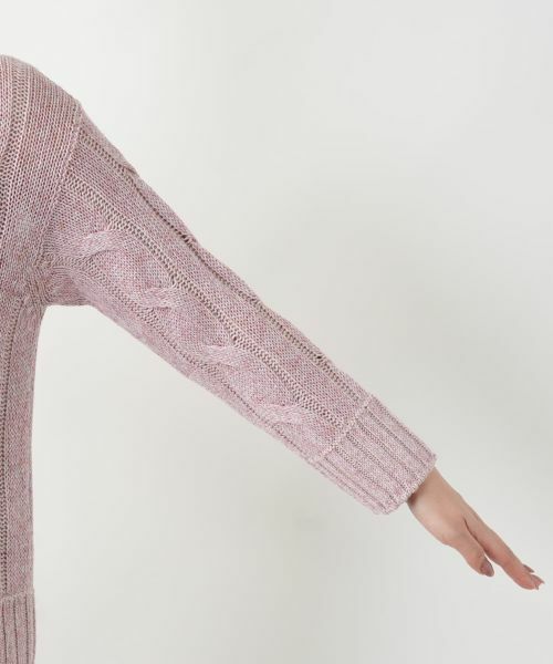 Leilian / レリアン ニット・セーター | ケーブル編みクルーネックニット【BARNA】 | 詳細12