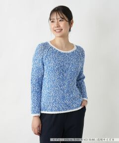 Leilian / レリアン ニット・セーター | 霜降り調クルーネックニット【BARNA】