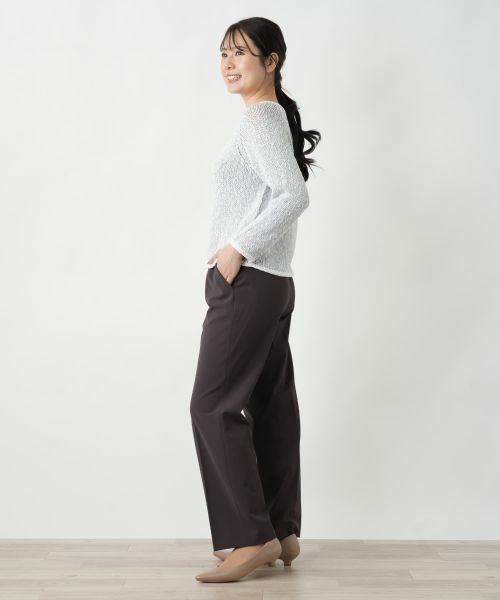 Leilian / レリアン ニット・セーター | 霜降り調クルーネックニット【BARNA】 | 詳細2