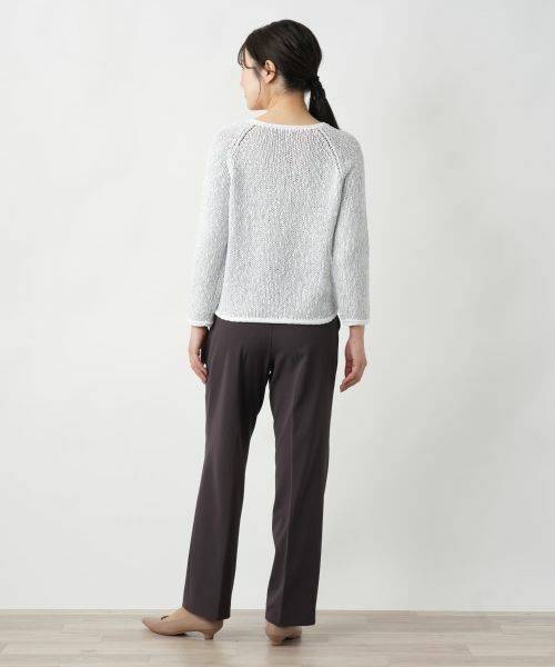 Leilian / レリアン ニット・セーター | 霜降り調クルーネックニット【BARNA】 | 詳細3