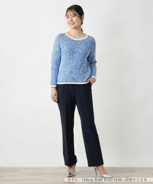 Leilian / レリアン ニット・セーター | 霜降り調クルーネックニット【BARNA】 | 詳細4