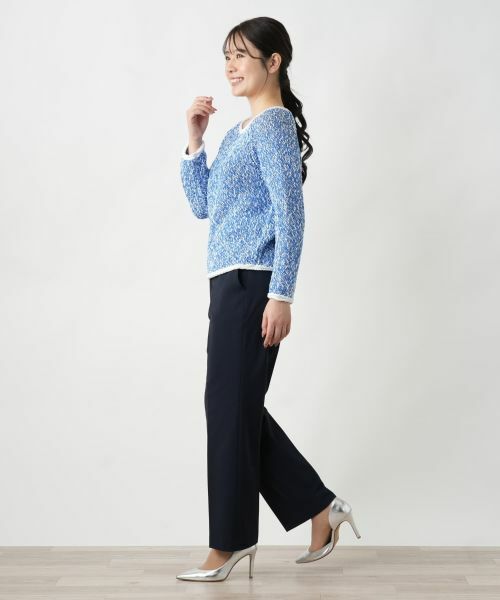 Leilian / レリアン ニット・セーター | 霜降り調クルーネックニット【BARNA】 | 詳細5