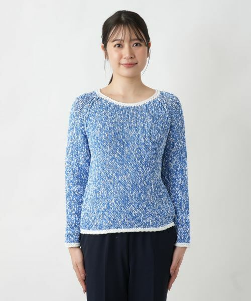 Leilian / レリアン ニット・セーター | 霜降り調クルーネックニット【BARNA】 | 詳細7