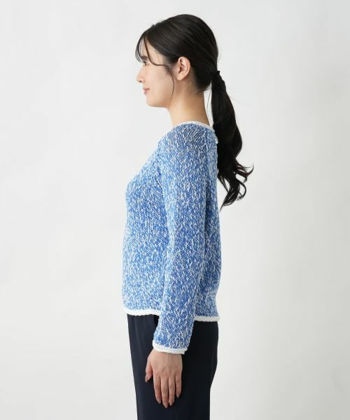 Leilian / レリアン ニット・セーター | 霜降り調クルーネックニット【BARNA】 | 詳細8