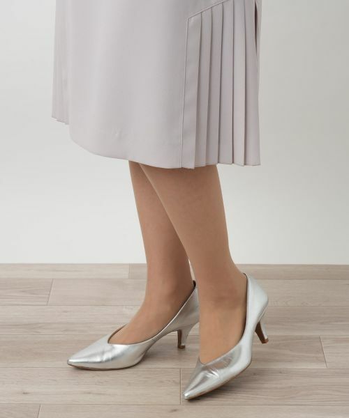 Leilian / レリアン ミニ・ひざ丈スカート | プリーツ切替ミディスカート | 詳細15