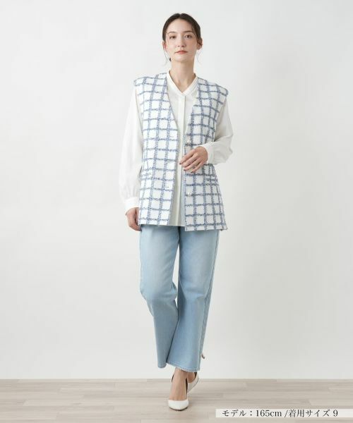 Leilian / レリアン テーラードジャケット | チェックベスト | 詳細1