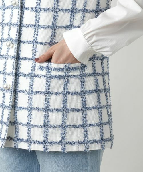 Leilian / レリアン テーラードジャケット | チェックベスト | 詳細10
