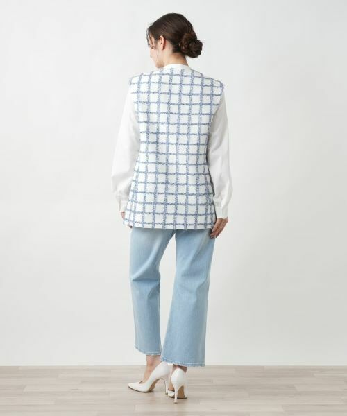 Leilian / レリアン テーラードジャケット | チェックベスト | 詳細3