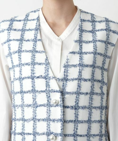 Leilian / レリアン テーラードジャケット | チェックベスト | 詳細7