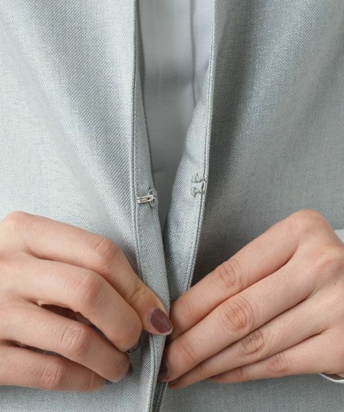 Leilian / レリアン テーラードジャケット | リネンミックスベスト | 詳細11
