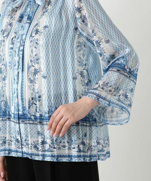 Leilian / レリアン シャツ・ブラウス | 【店舗人気】プリントボウタイブラウス | 詳細11