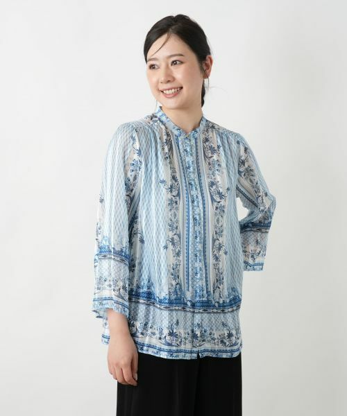 Leilian / レリアン シャツ・ブラウス | 【店舗人気】プリントボウタイブラウス | 詳細4
