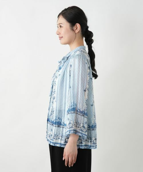 Leilian / レリアン シャツ・ブラウス | 【店舗人気】プリントボウタイブラウス | 詳細6