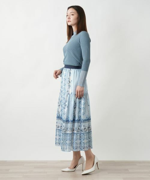 Leilian / レリアン ミニ・ひざ丈スカート | 【店舗人気】プリントスカ−ト | 詳細2