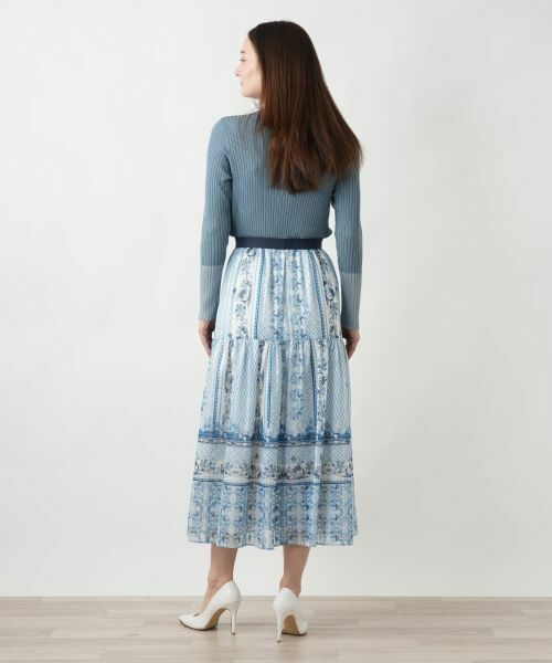 Leilian / レリアン ミニ・ひざ丈スカート | 【店舗人気】プリントスカ−ト | 詳細3