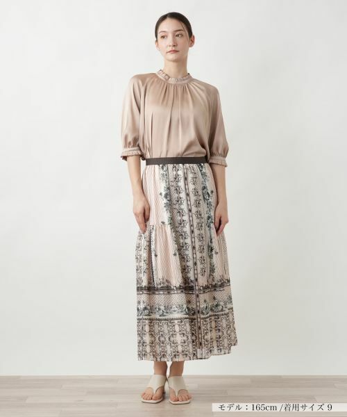 Leilian / レリアン ミニ・ひざ丈スカート | 【店舗人気】プリントスカ−ト | 詳細4