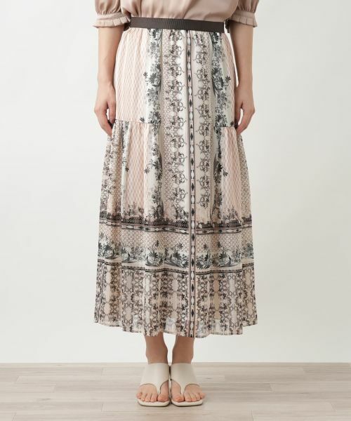 Leilian / レリアン ミニ・ひざ丈スカート | 【店舗人気】プリントスカ−ト | 詳細7