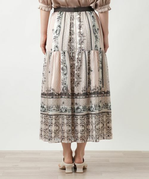 Leilian / レリアン ミニ・ひざ丈スカート | 【店舗人気】プリントスカ−ト | 詳細9