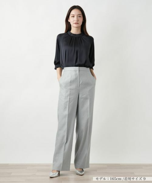 Leilian / レリアン その他パンツ | センタープレスワイドパンツ | 詳細1