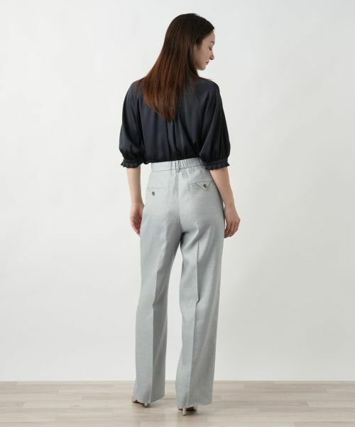 Leilian / レリアン その他パンツ | センタープレスワイドパンツ | 詳細3