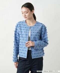 Leilian / レリアン テーラードジャケット | ノーカラージャケット