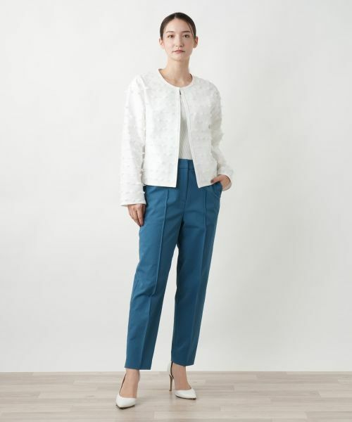 Leilian / レリアン テーラードジャケット | ノーカラージャケット | 詳細1