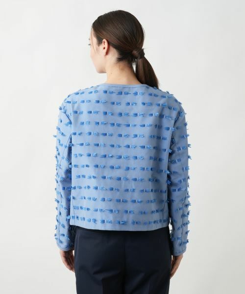 Leilian / レリアン テーラードジャケット | ノーカラージャケット | 詳細9