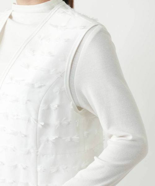 Leilian / レリアン テーラードジャケット | Vネックベスト | 詳細12