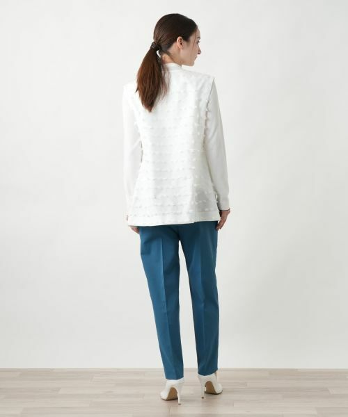 Leilian / レリアン テーラードジャケット | Vネックベスト | 詳細6