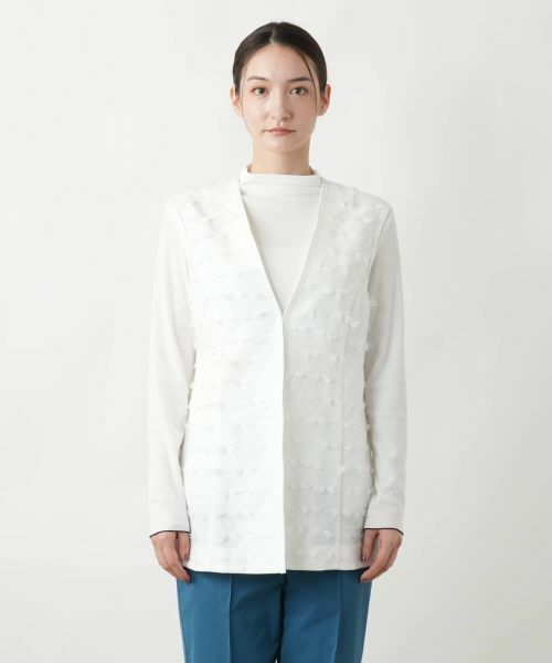 Leilian / レリアン テーラードジャケット | Vネックベスト | 詳細7