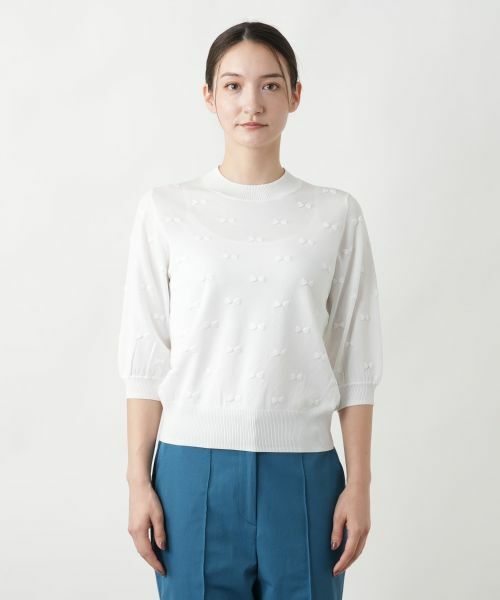 Leilian / レリアン ニット・セーター | 【店舗人気】リボンモチーフニットトップス | 詳細7