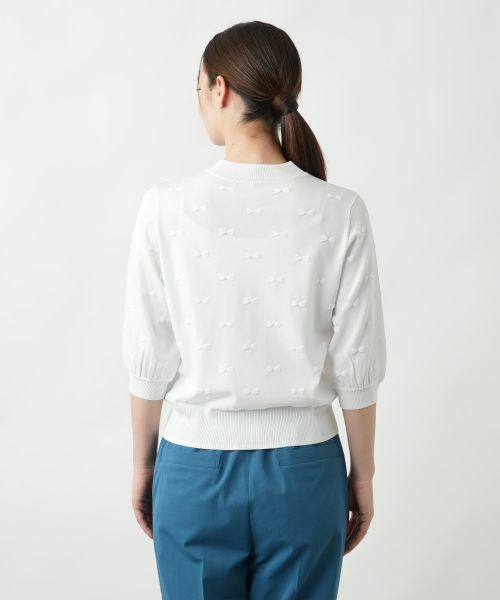 Leilian / レリアン ニット・セーター | 【店舗人気】リボンモチーフニットトップス | 詳細9